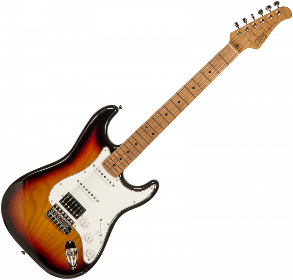 Solid body electric guitar Xotic XSCPro-2 California Class - Light aging 3 tone burst