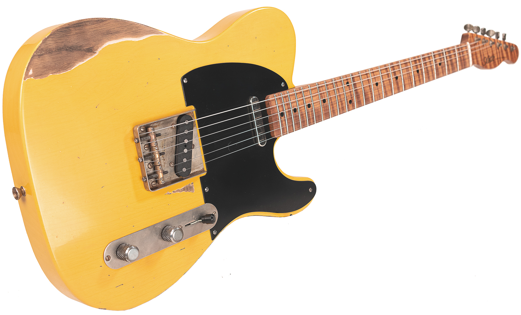 Xotic Xtc-1 Ash California Class 2s Mn #1619 - Heavy Aging Butterscotch - Tel shape electric guitar - Variation 2