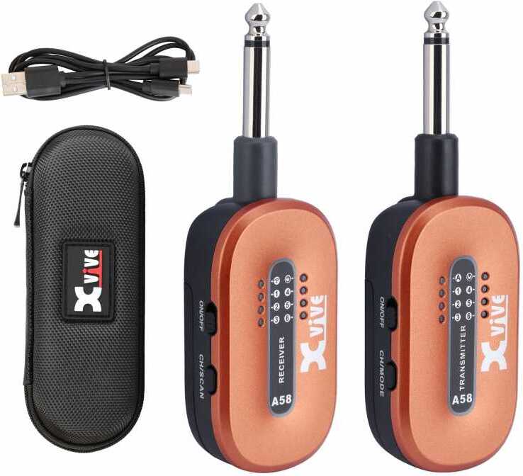 Xvive A58 Orange - Wireless microphone for instrument - Main picture