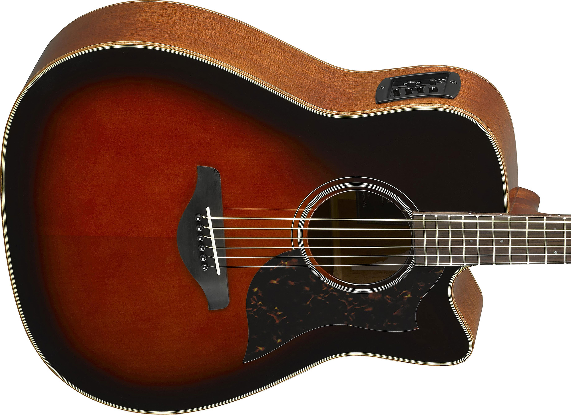 Yamaha A1m Ii Tbs Dreadnought Cw Epicea Acajou 2017 - Tobacco Brown Sunburst - Electro acoustic guitar - Variation 2