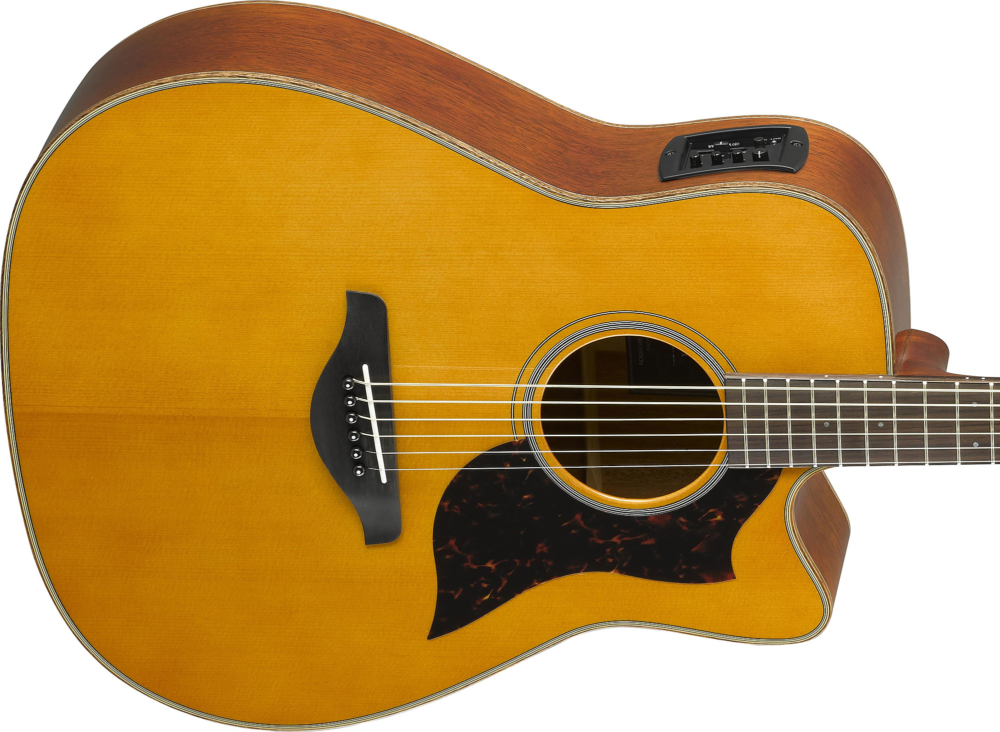 Yamaha A1m Ii Vn Dreadnought Cw Epicea Acajou 2017 - Vintage Natural - Electro acoustic guitar - Variation 3