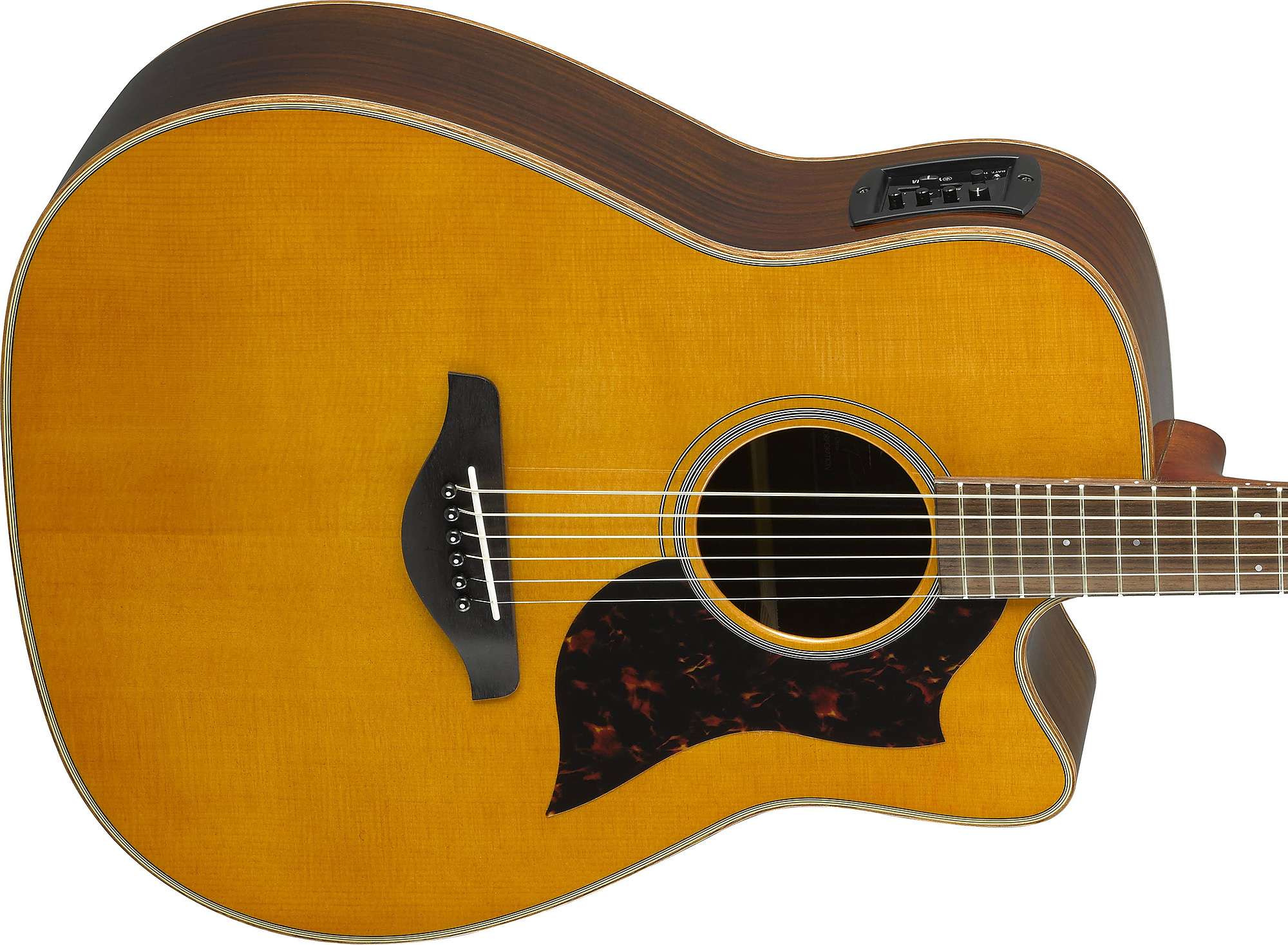 Yamaha A1r Ii Vn Dreadnought Cw Epicea Palissandre 2017 - Vintage Natural - Electro acoustic guitar - Variation 3