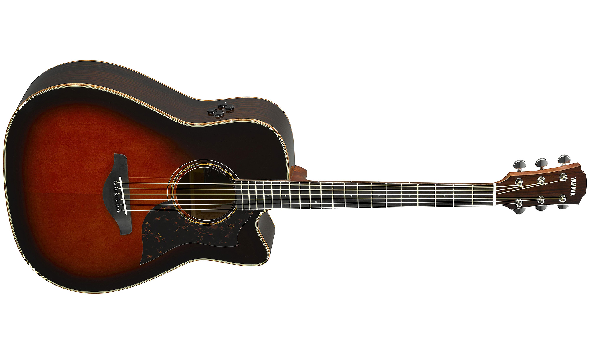 Yamaha A3r Are Tbs Dreadnought Cw Epicea Palissandre 2017 - Tobacco Brown Sunburst - Electro acoustic guitar - Variation 1