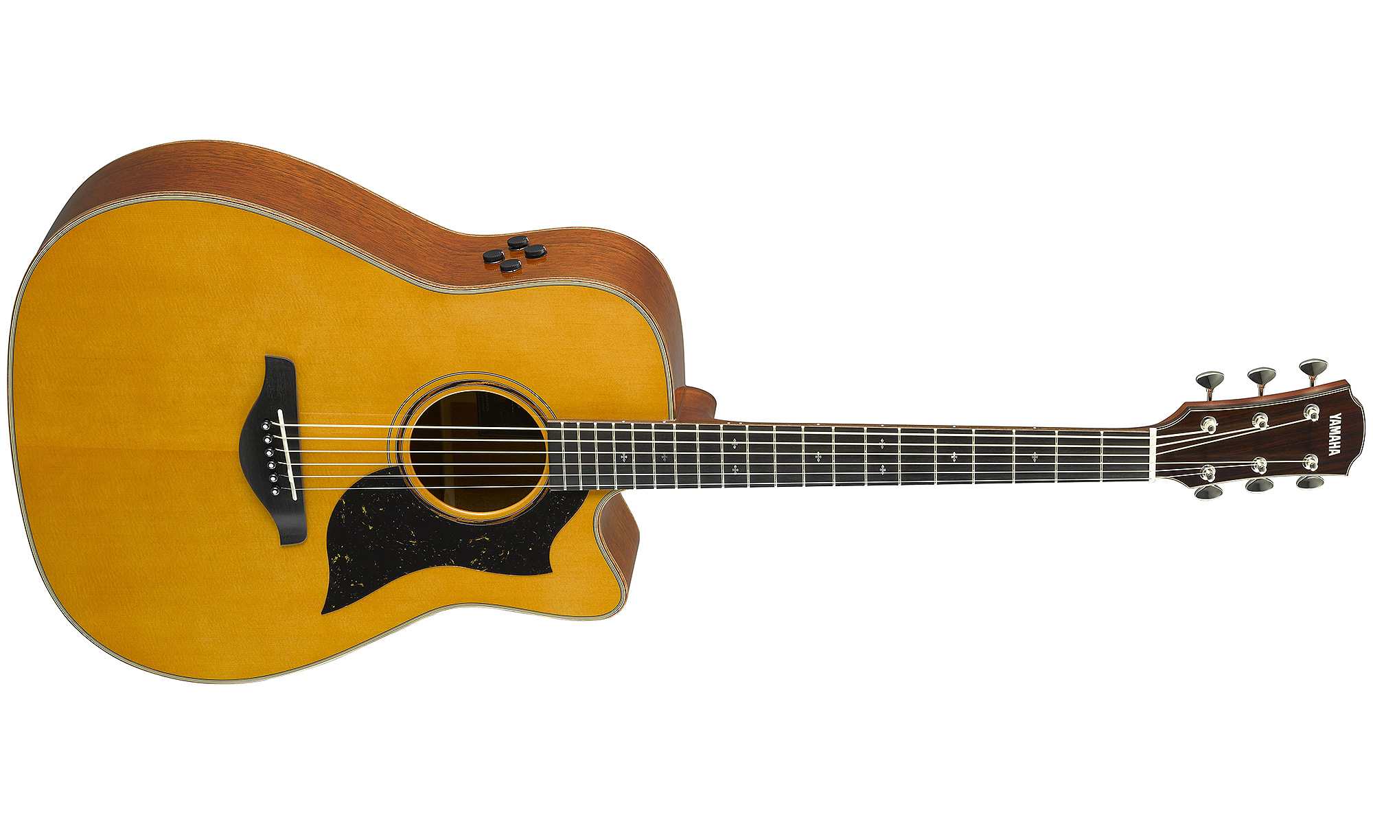 Yamaha A5m Are Vn Dreadnought Cw Epicea Acajou Eb - Vintage Natural - Electro acoustic guitar - Variation 1