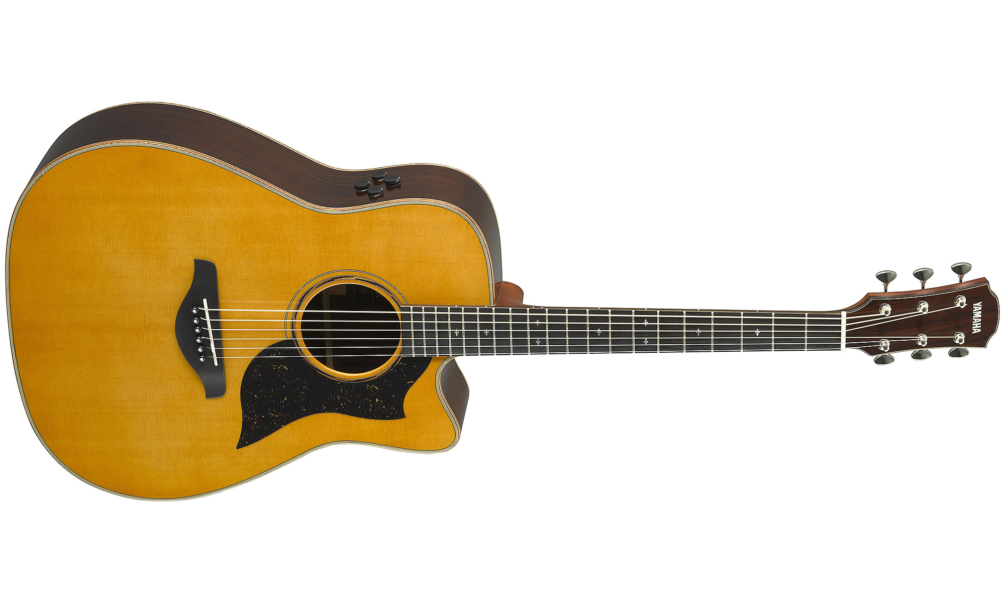 Yamaha A5r Are Vn Dreadnought Cw Epicea Palissandre Eb - Vintage Natural - Electro acoustic guitar - Variation 1