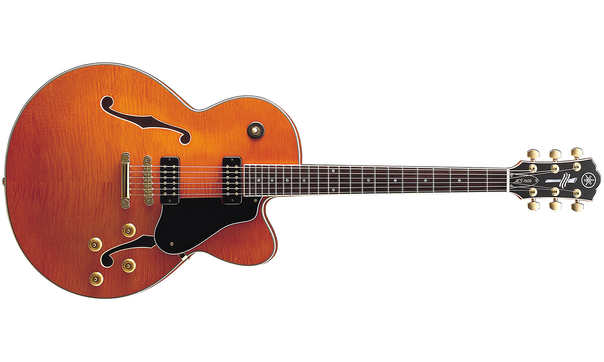 Yamaha AES1500 OS orange stain Hollowbody electric guitar orange