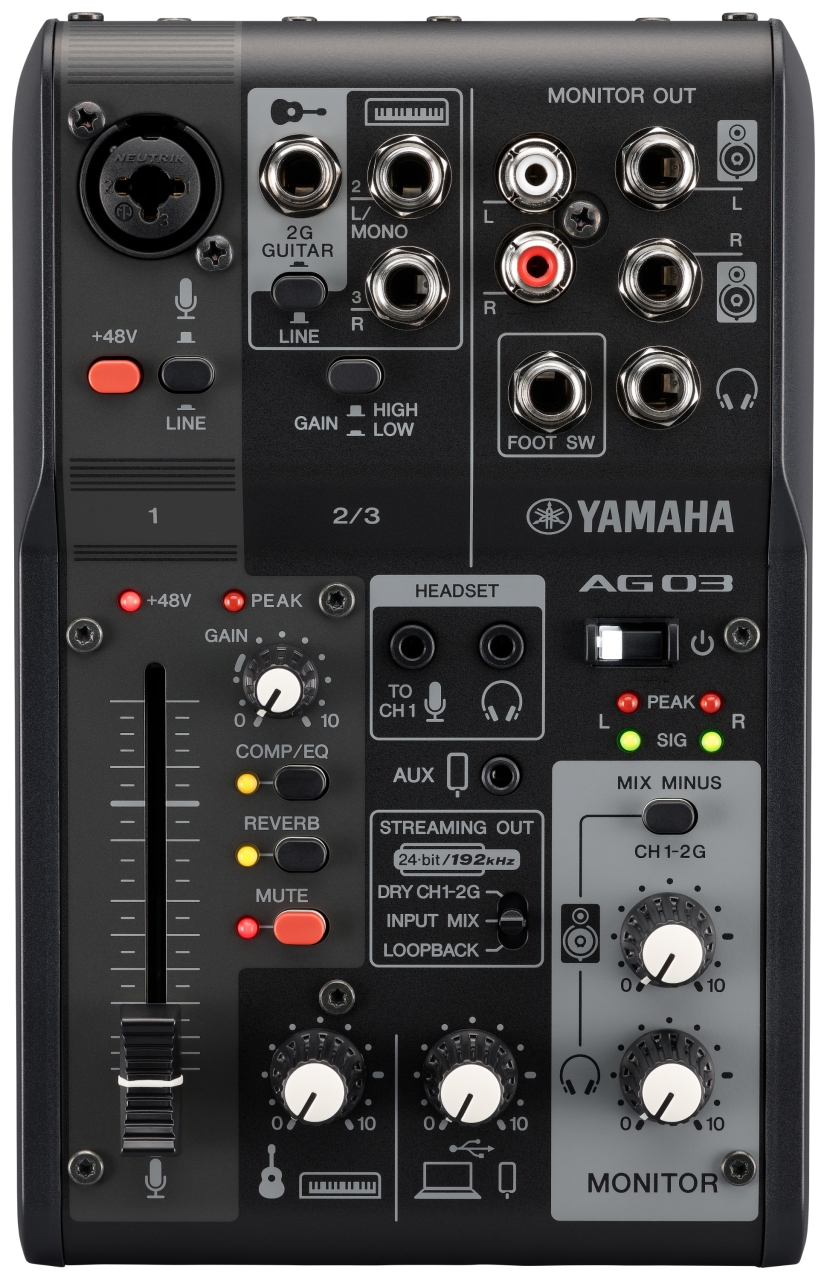 Yamaha Ag03mk2 B - Analog mixing desk - Variation 2