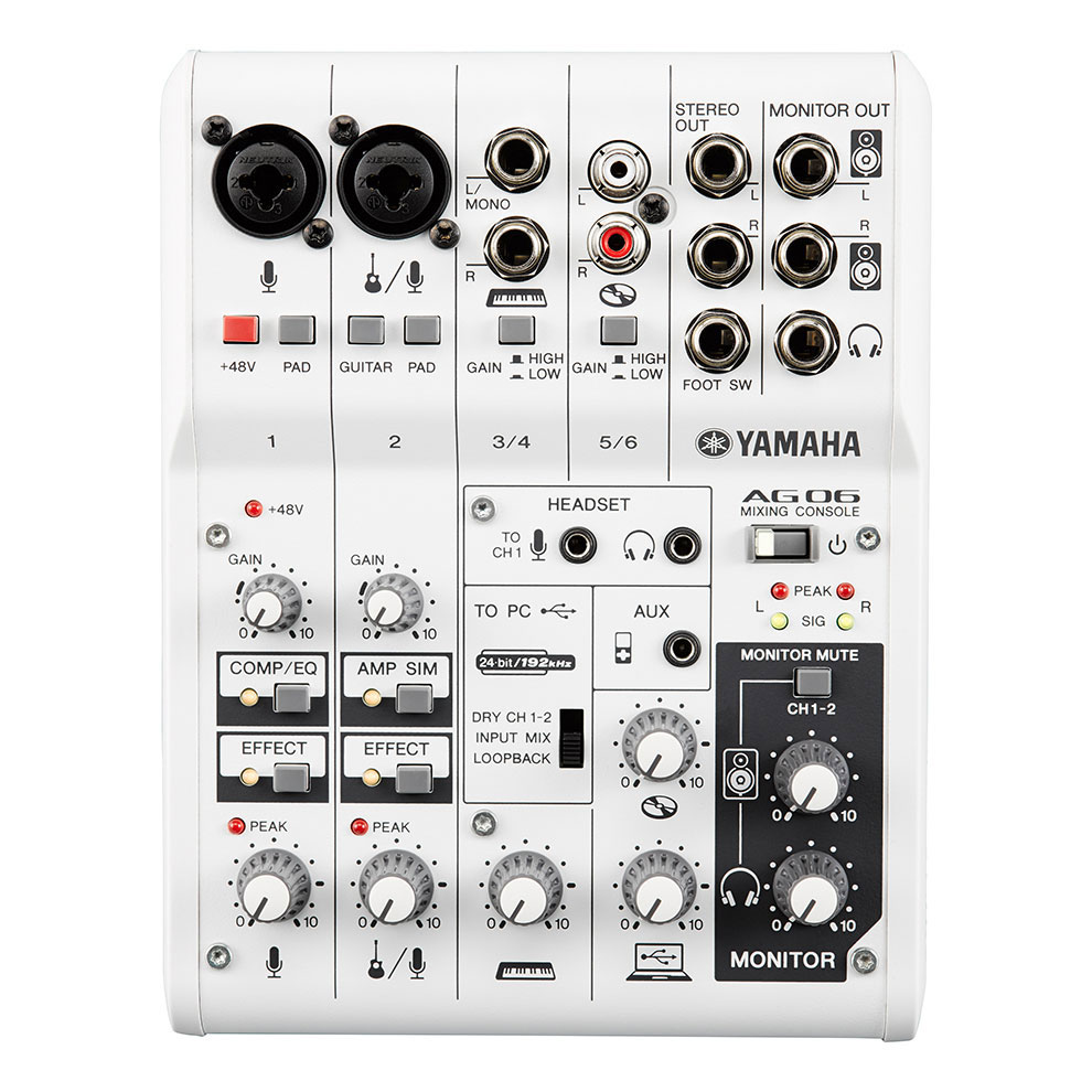 Yamaha AG06 Analog mixing desk