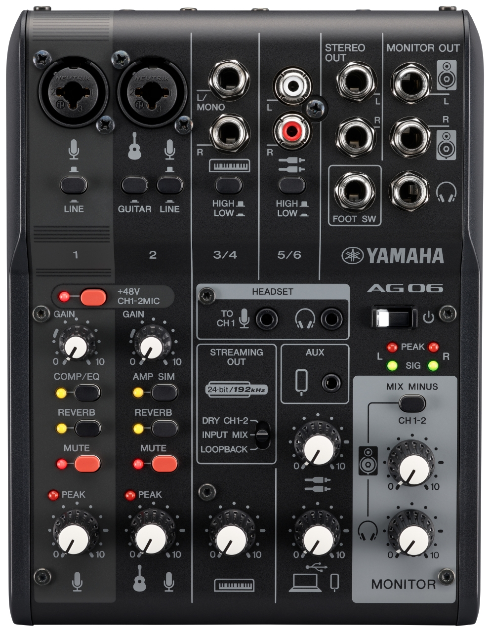 Yamaha Ag06 Mk2 - Analog mixing desk - Variation 1