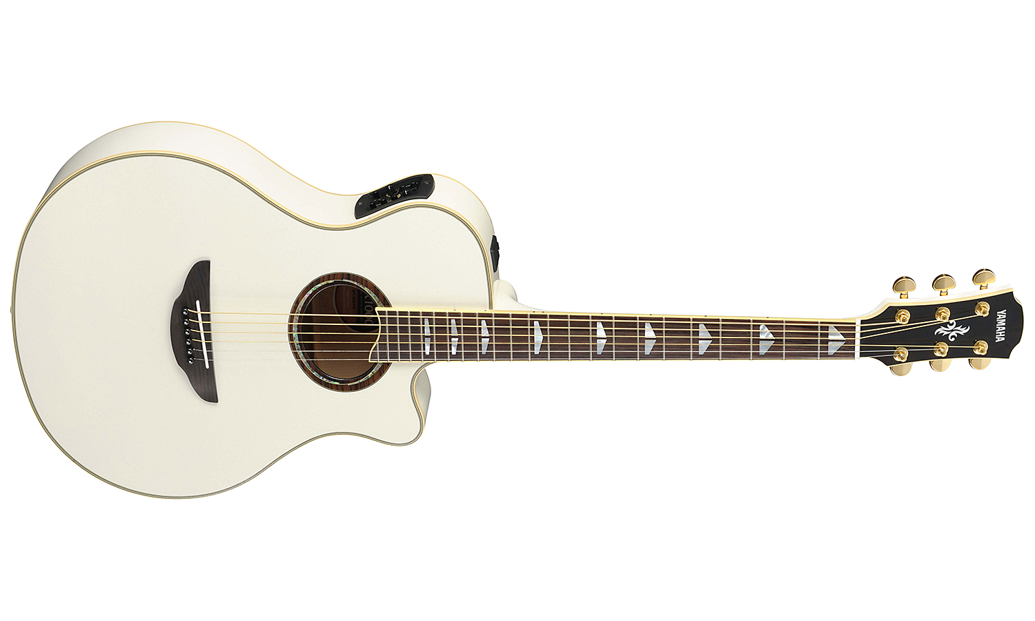 Yamaha Apx1000 Pearl White - Pearl White - Electro acoustic guitar - Variation 1