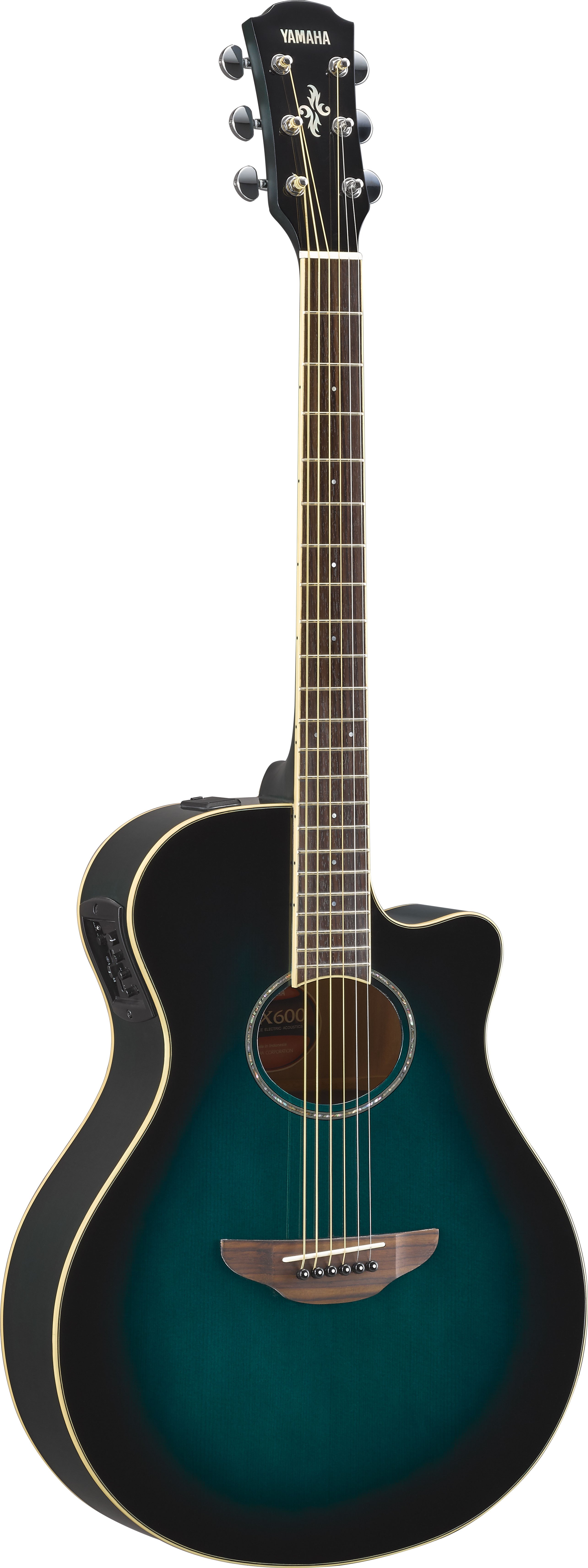 Yamaha Apx600 - Oriental Blue Burst - Electro acoustic guitar - Variation 1