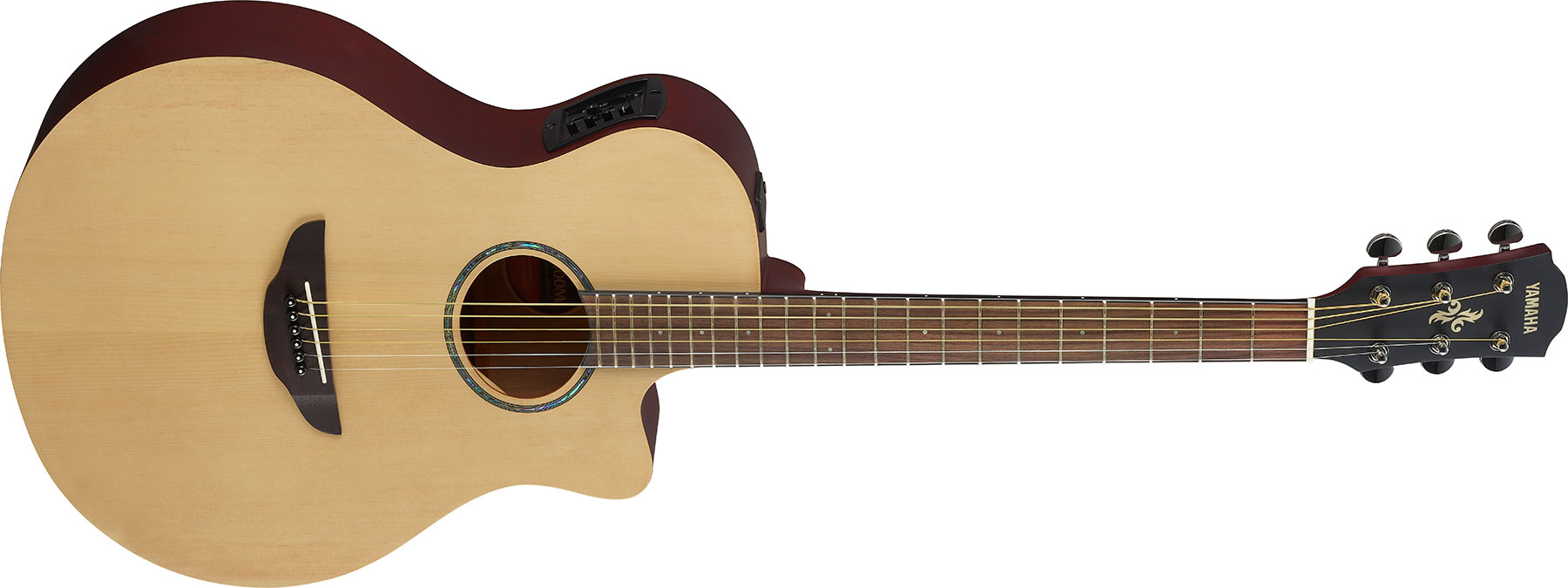 Yamaha Apx600m Concert Slim Cw Erable Nato Rw - Natural Satin - Electro acoustic guitar - Variation 1