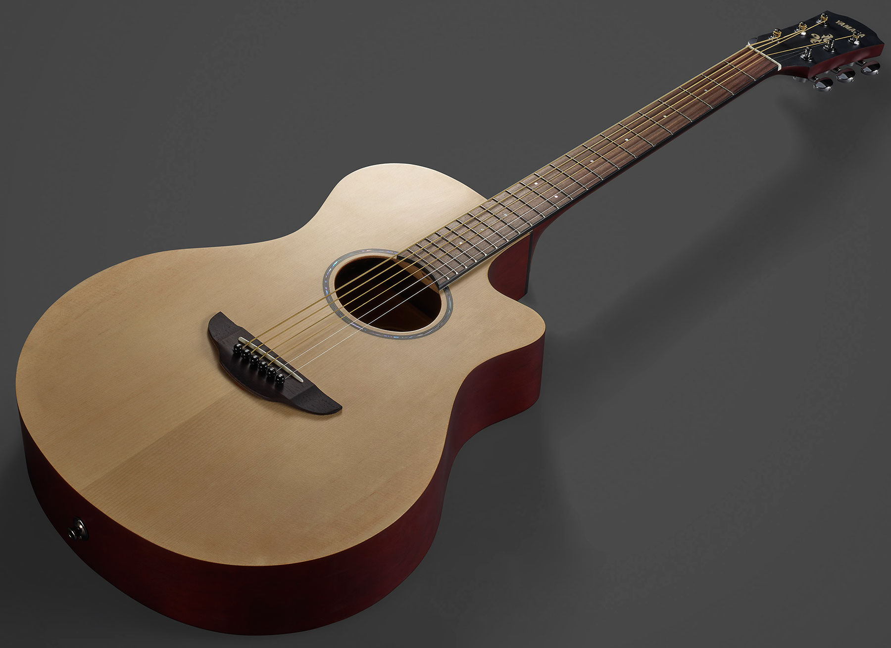 Yamaha Apx600m Concert Slim Cw Erable Nato Rw - Natural Satin - Electro acoustic guitar - Variation 3