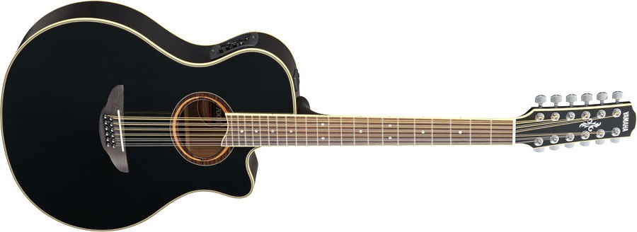 Yamaha Apx700ii-12 Concert Cw 12c Epicea Nato Rw System 64 - Black - Electro acoustic guitar - Variation 1