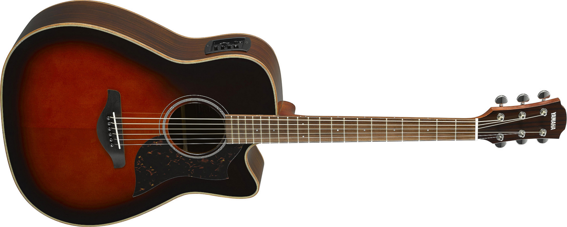Yamaha A1r Ii Tbs Dreadnought Cw Epicea Palissandre 2017 - Tobacco Brown Sunburst - Electro acoustic guitar - Main picture