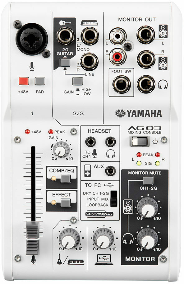 Yamaha Ag03 - Analog mixing desk - Main picture