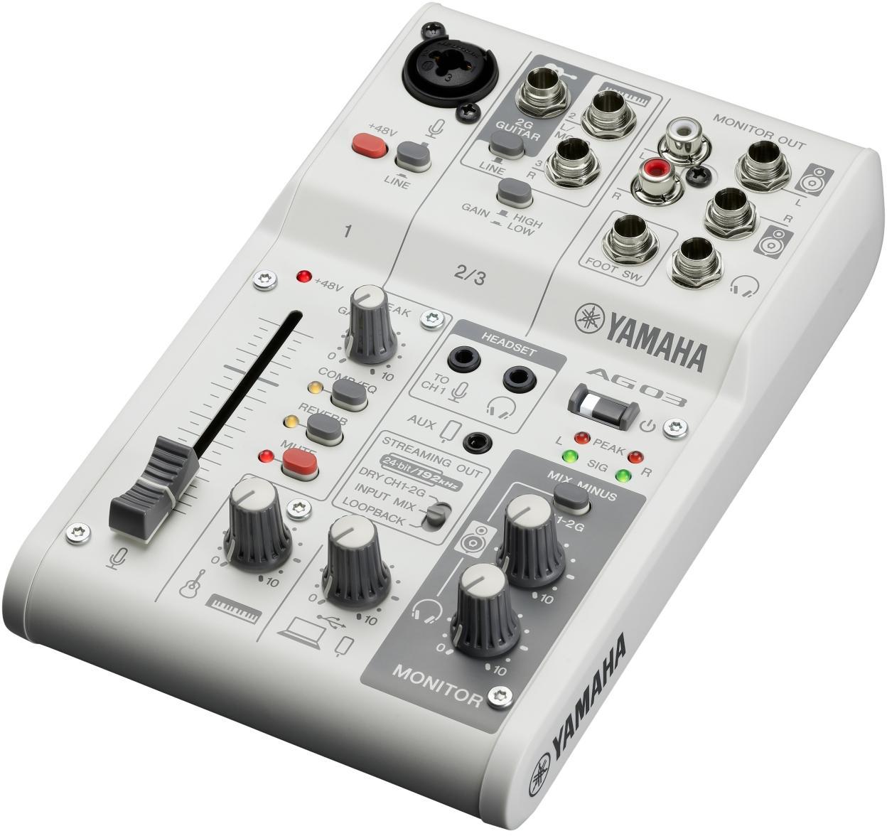 Analog mixing desk Yamaha AG03MK2 W