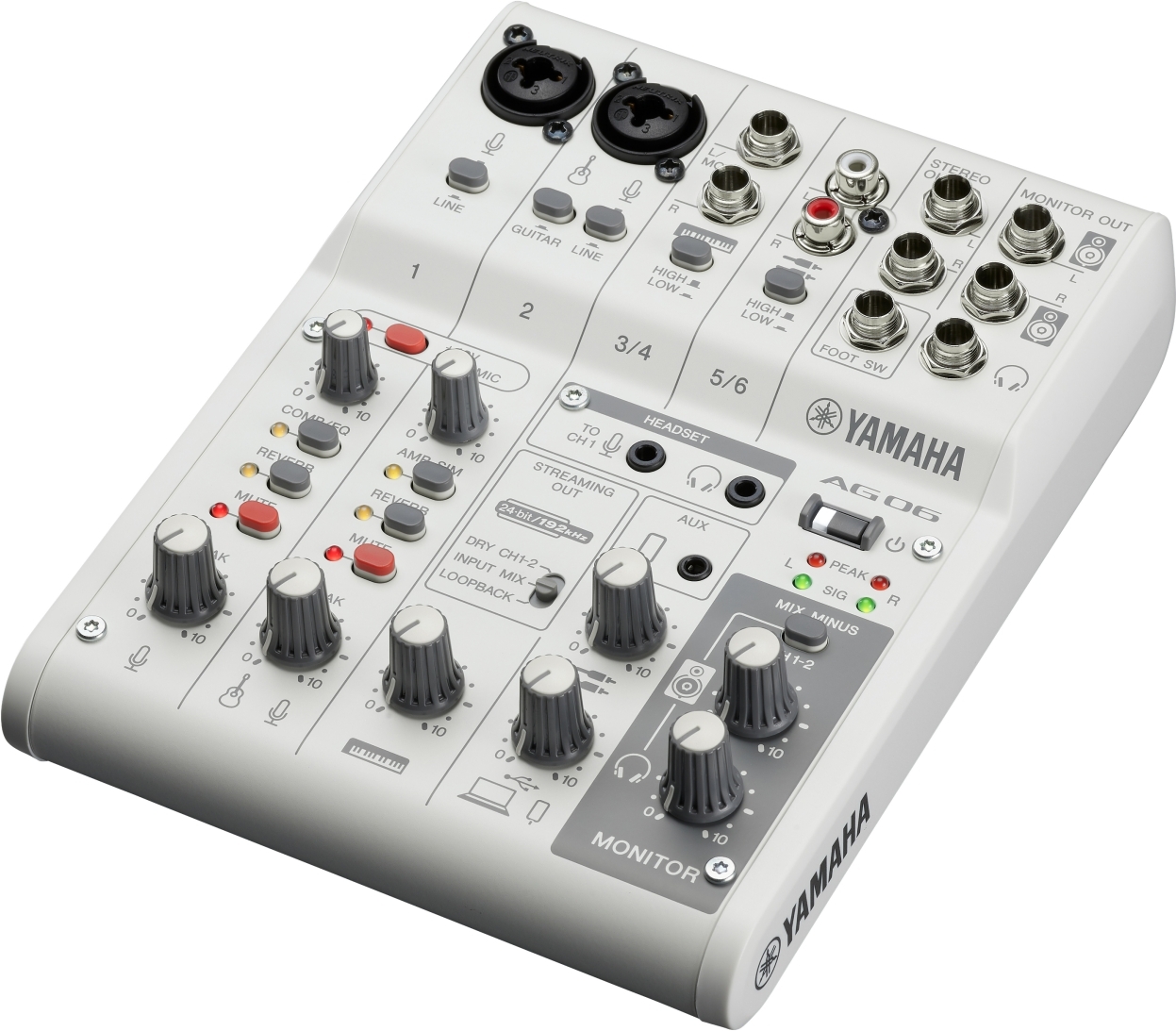 Yamaha Ag06 Mk2 W - Analog mixing desk - Main picture