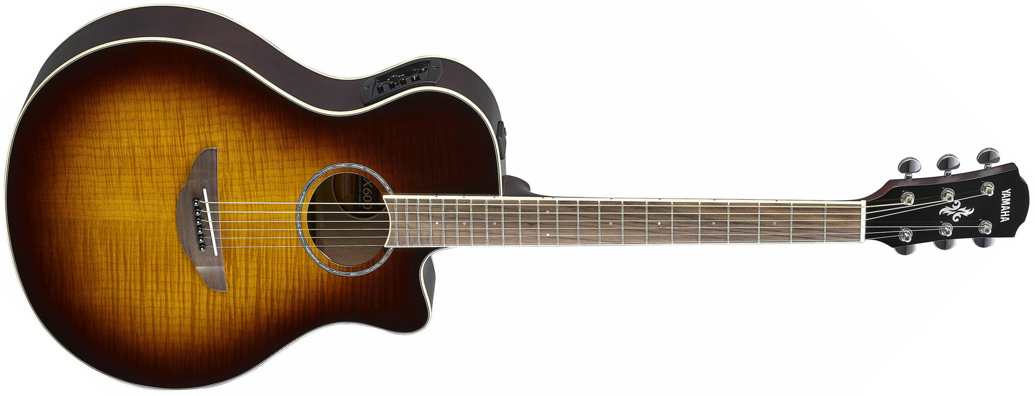 Yamaha Apx600fm Concert Slim Cw Erable Nato Rw - Tobacco Brown Sunburst - Electro acoustic guitar - Main picture