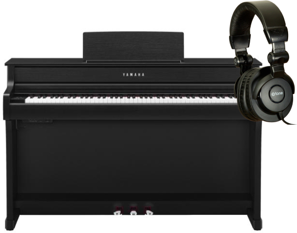 Yamaha Clp-835 Black  + X-hp1 - Laqu? Noir - Keyboard set - Main picture