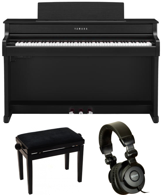 Yamaha Clp-845 Black  + Xb 6161 + X-hp1 - Noir - Keyboard set - Main picture