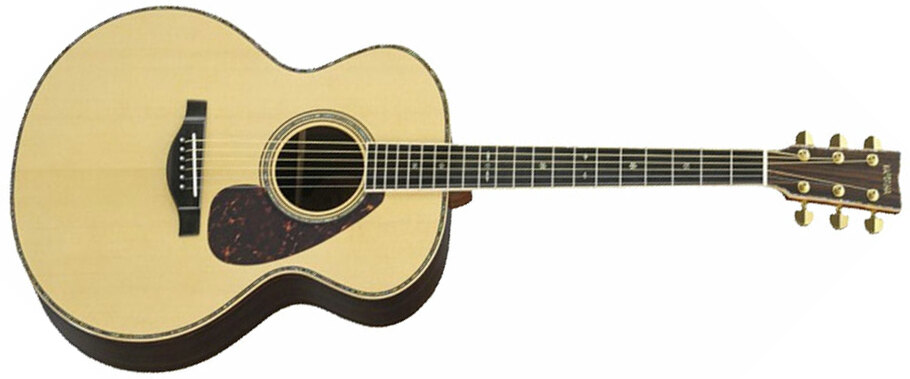 Yamaha Custom Shop Lj56 Areii Jumbo Epicea Palissandre Eb - Naturel - Electro acoustic guitar - Main picture