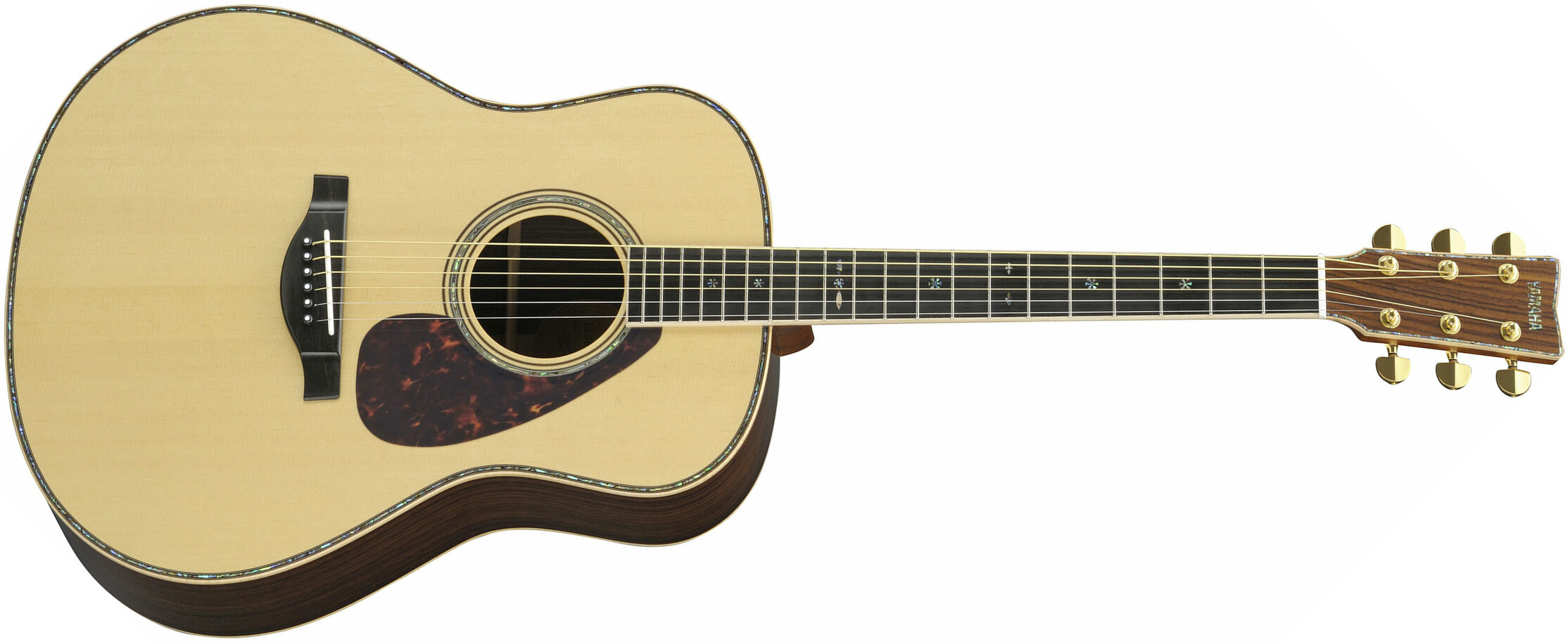 Yamaha Custom Shop Ll56 Areii Dreadnought Epicea Palissandre Eb - Natural - Electro acoustic guitar - Main picture