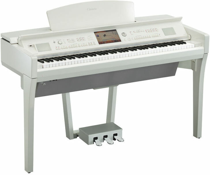 Yamaha Cvp-709pwh - Blanc Laqué - Digital piano with stand - Main picture
