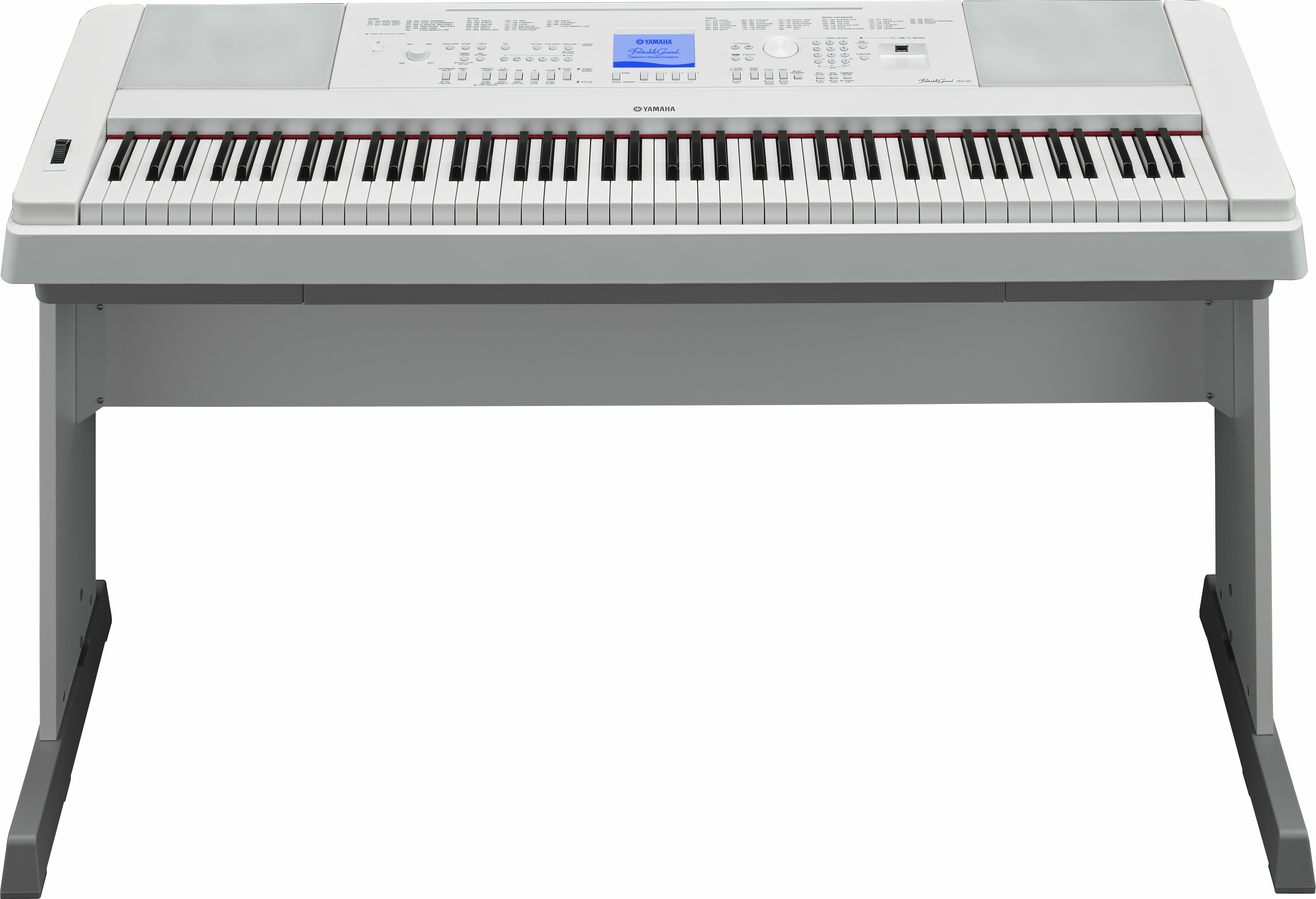 Yamaha Dgx-660 - White - Digital piano with stand - Main picture