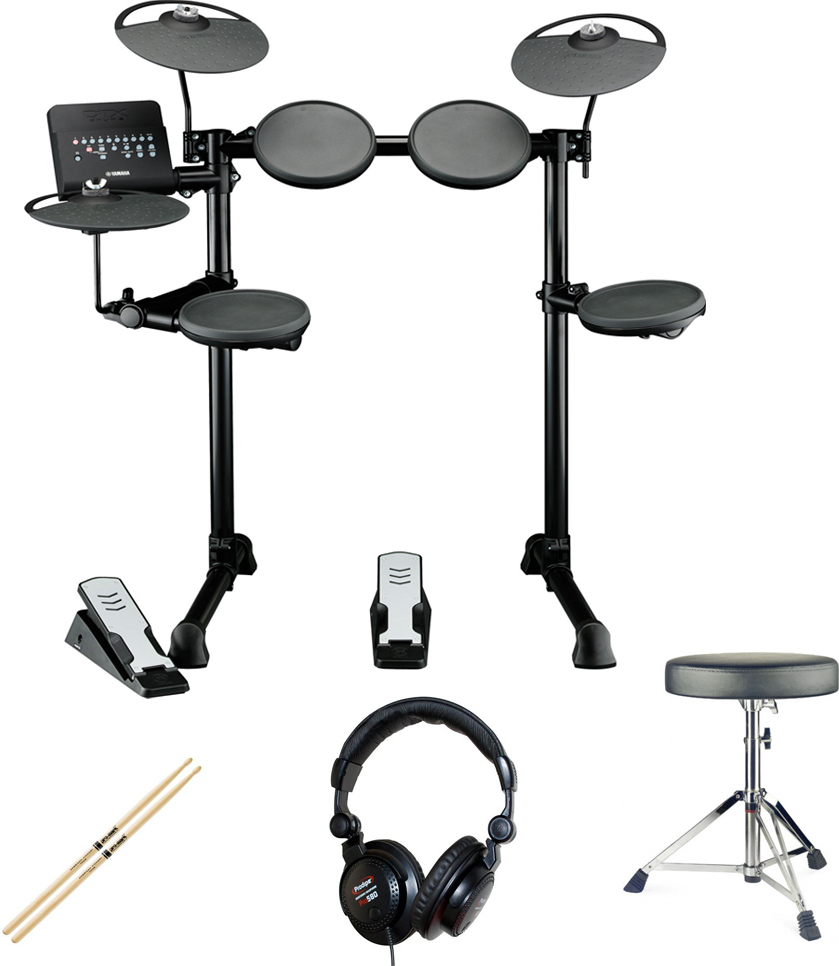 Yamaha Dtx400k + Siege + Baquettes + Casque - Electronic drum kit & set - Main picture