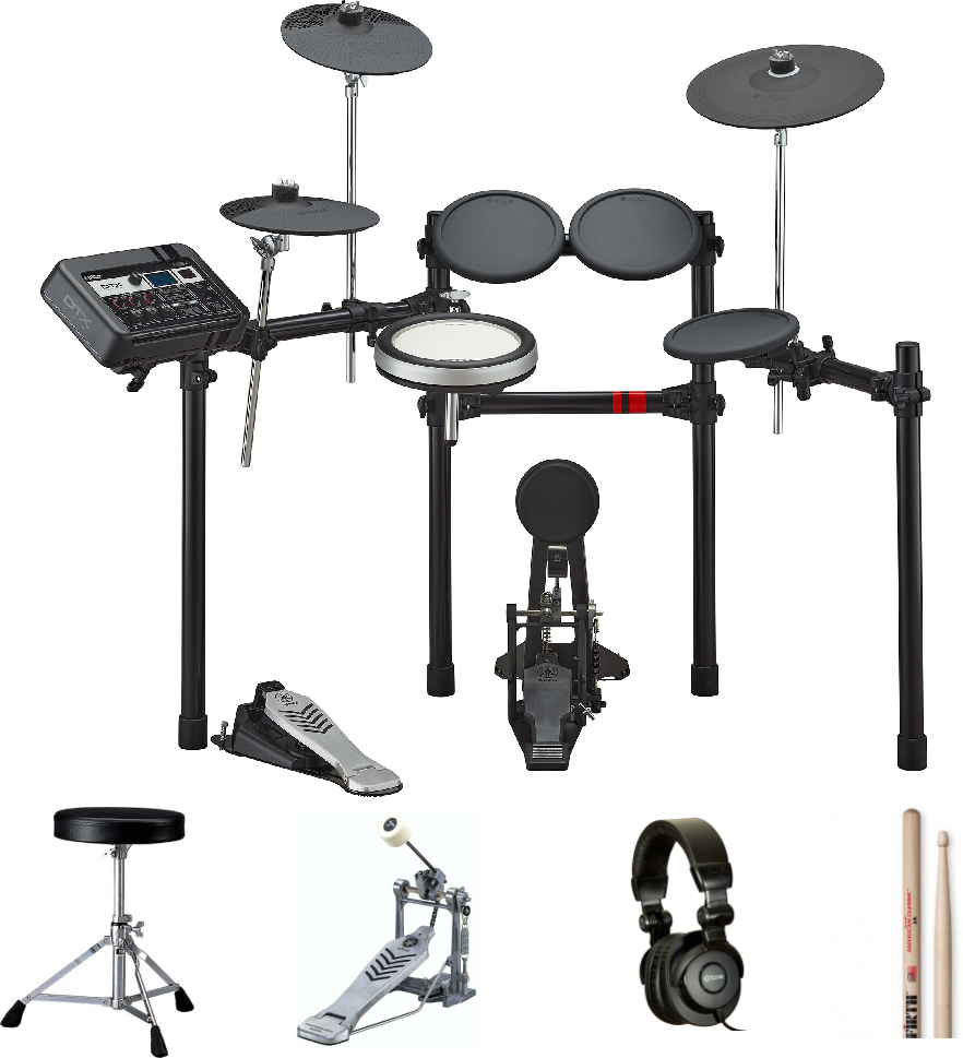 Yamaha Dtx6k-x Bundle Complet - X-hp1 + Ds550u + Fp7210a + Vic5a - Drum Promo Set - Main picture