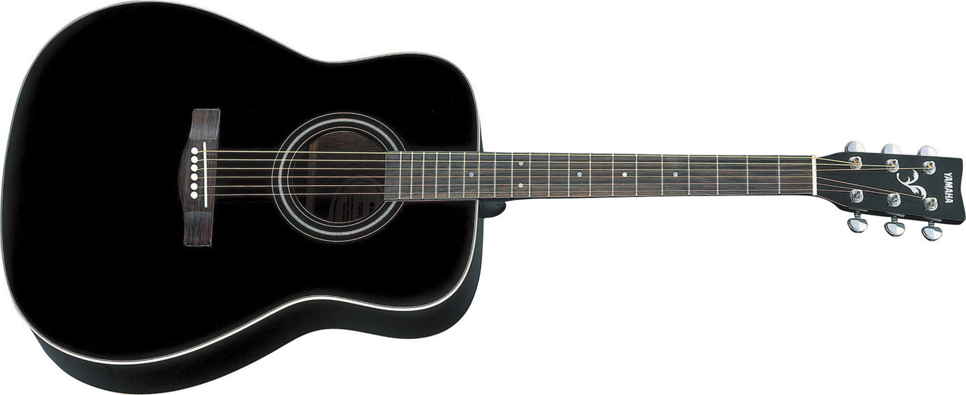 Yamaha F370 Bl Dreadnought Epicea Nato 2016 - Black - Acoustic guitar & electro - Main picture