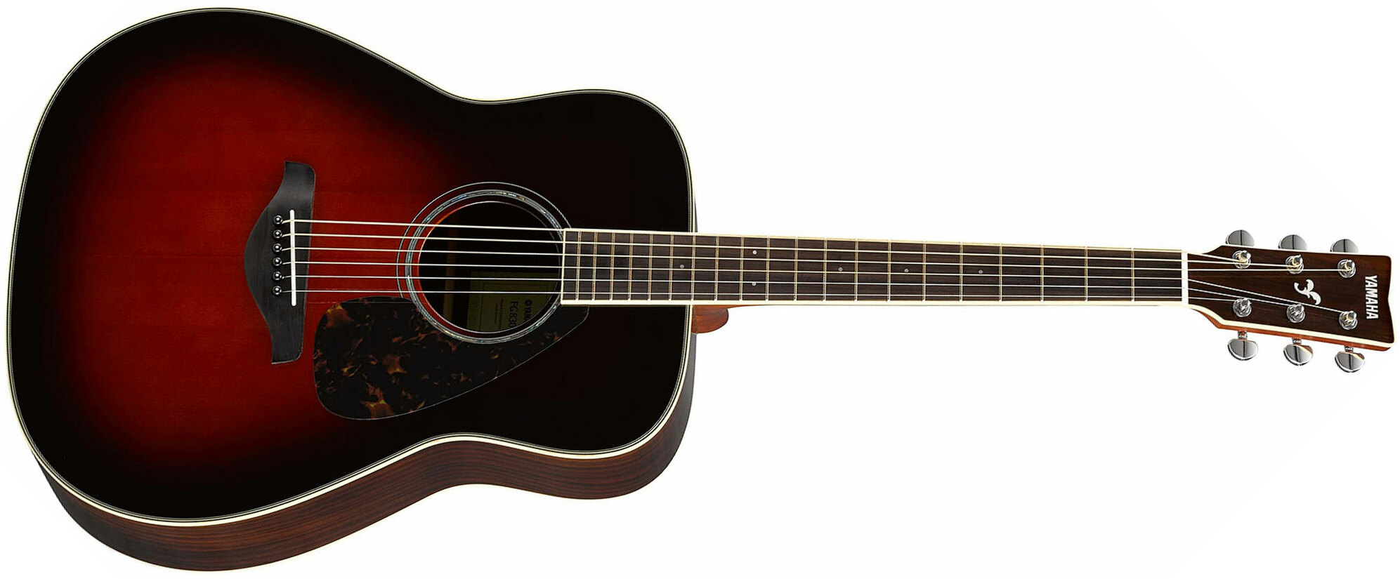 Yamaha Fg830 Tbs Dreadnought Epicea Palissandre Rw 2016 - Tobacco Brown Sunburst - Acoustic guitar & electro - Main picture