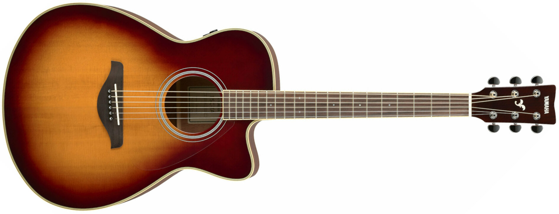 Yamaha Fsc-ta Transacoustic Cutaway Epicea Acajou Rw - Brown Sunburst - Acoustic guitar & electro - Main picture