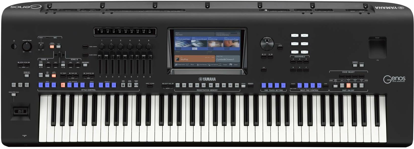 Yamaha genos 61 key top
