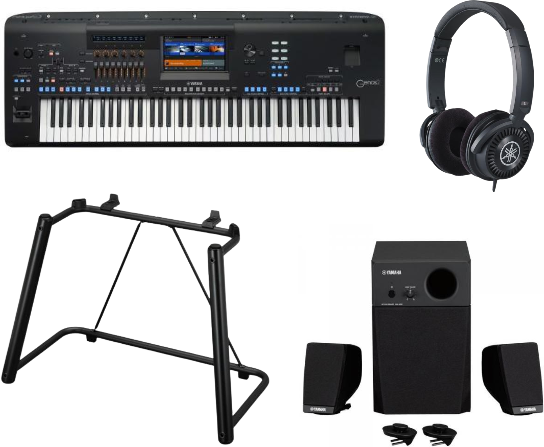 Yamaha Genos 2 + Stand + Amplificateur + Casque - Keyboard set - Main picture