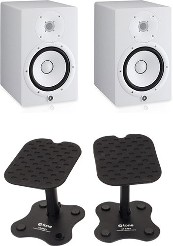 HS5 WHITE (la paire) + stands Pack home estudio Yamaha