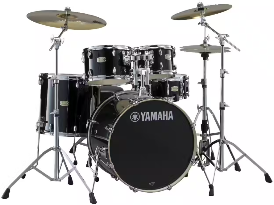 Yamaha Jsbp2f5rbl Stage Custom Birch Standard Raven Black - 5 FÛts - Raven Black - Strage drum-kit - Main picture