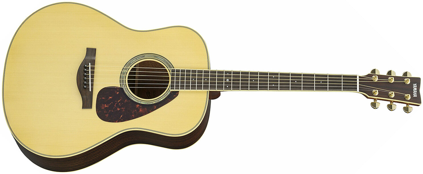 Yamaha Ll6 Are Jumbo Epicea Palissandre Rw - Natural - Electro acoustic guitar - Main picture
