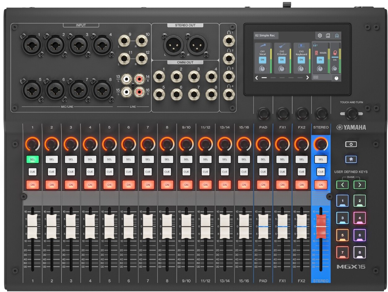Yamaha Mgx16 Black - Digital mixing desk - Main picture