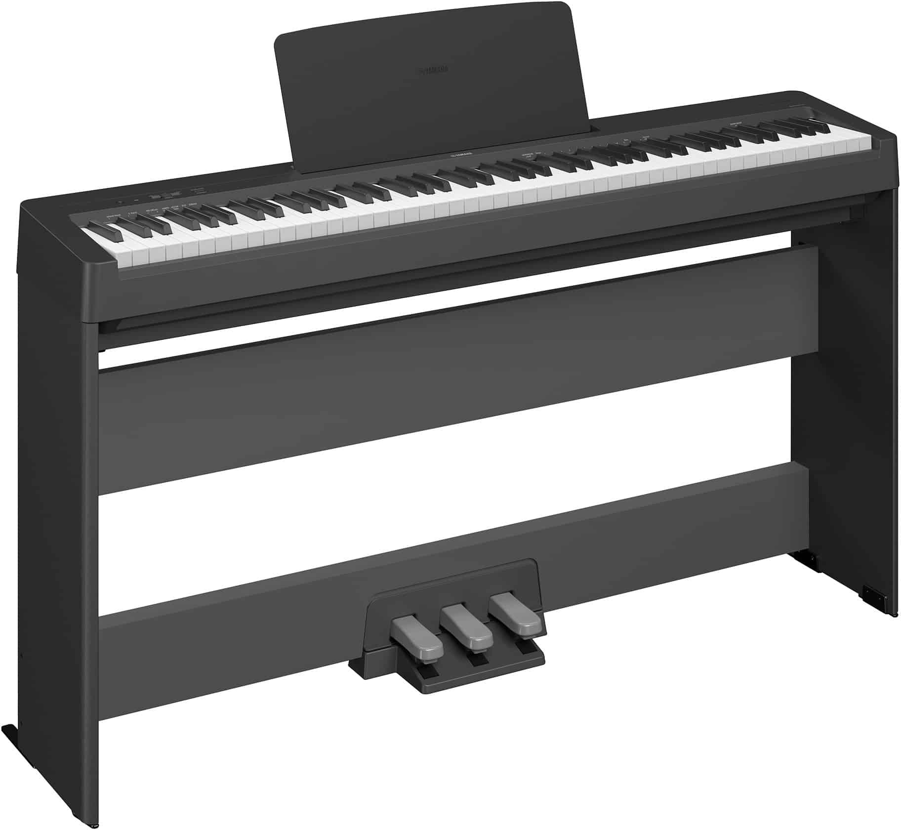 Yamaha P-45 Compact 88-Key Portable Digital Piano + Keyboard Stand +  Keyboard Bench + Keyboard Pedal + Studio Monitor Headphones