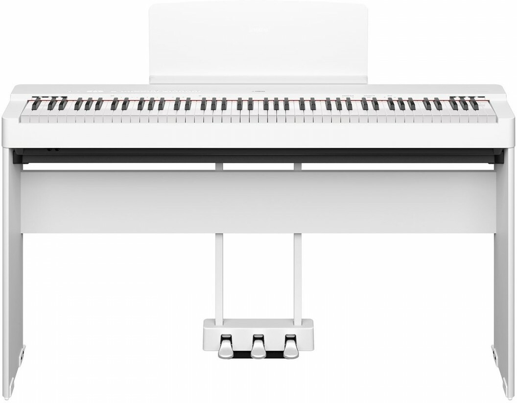 YAMAHA P225WH Piano numérique portable Blanc 88 touches / Stand et pédalier  en option