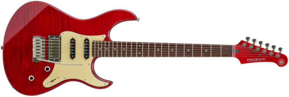 Yamaha Pacifica Pac612viifmx Hss Seymour Duncan Trem Rw - Fire Red - Str shape electric guitar - Main picture