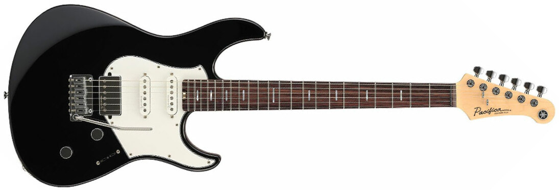 Yamaha Pacifica Standard Plus Pacs+12 Trem Hss Rw - Black - Str shape electric guitar - Main picture