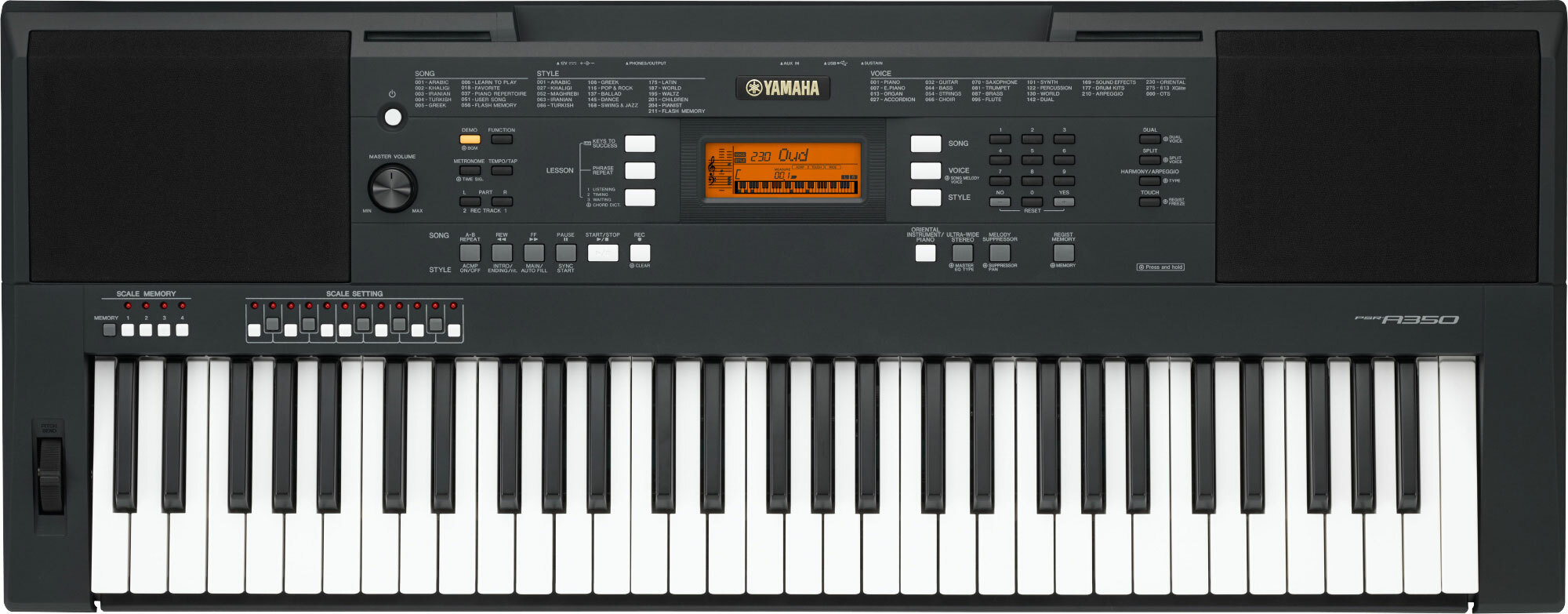 Yamaha Psr-a350 - Entertainer Keyboard - Main picture