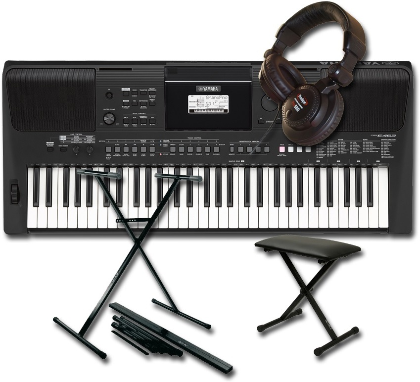 YAMAHA - PACK PSR-E463 + CASQUE + BANQUETTE + STAND - 436,90