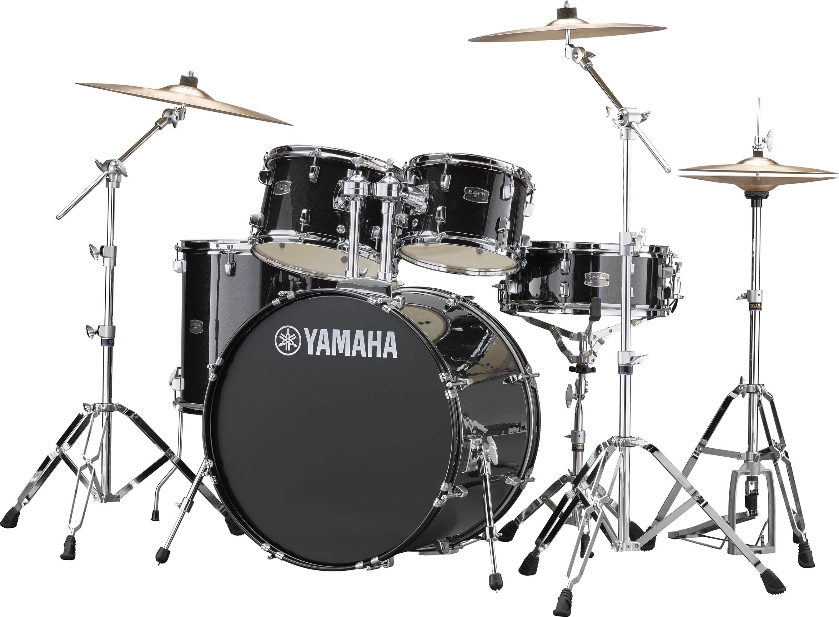 Yamaha Rdp2f5 Black Glitter - 5 FÛts - Standard drum kit - Main picture