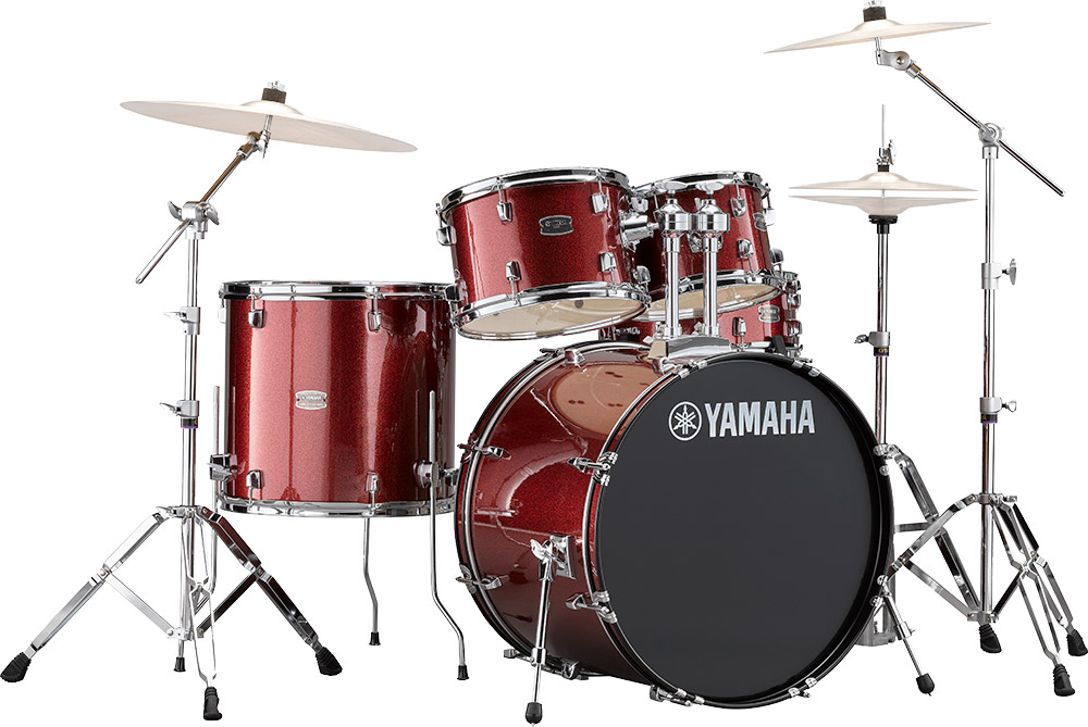 Yamaha Rydeen Stage 22 - 4 FÛts - Burgundy Glitter - Fusion drum kit - Main picture