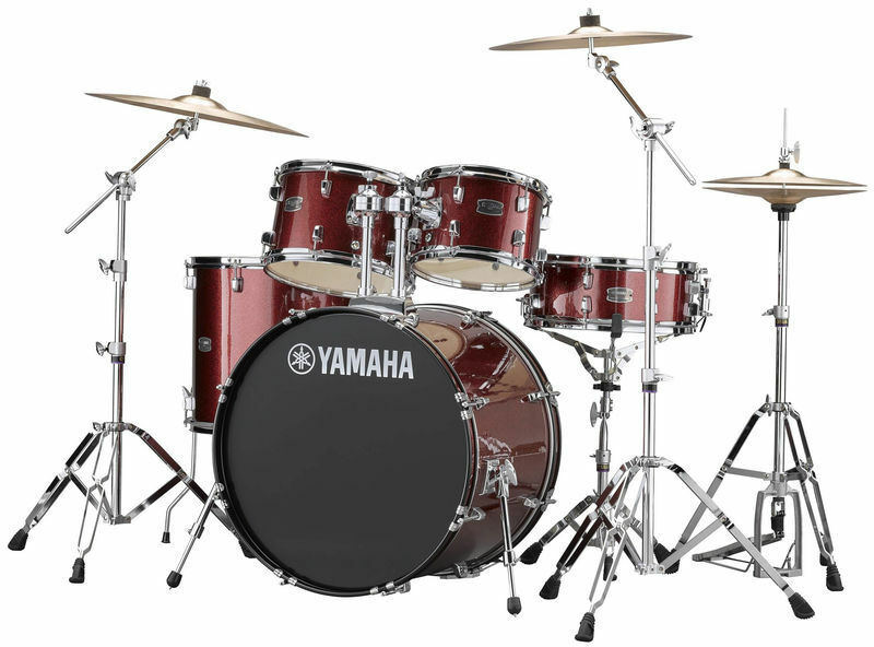 Yamaha Rydeen Stage 22 + Cymbales - 4 FÛts - Burgundy Glitter - Fusion drum kit - Main picture