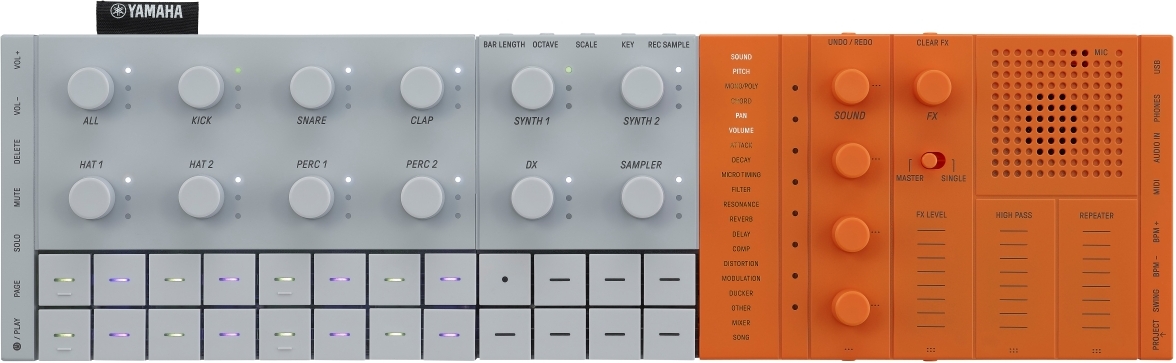 Seqtrak Orange Sampler Yamaha